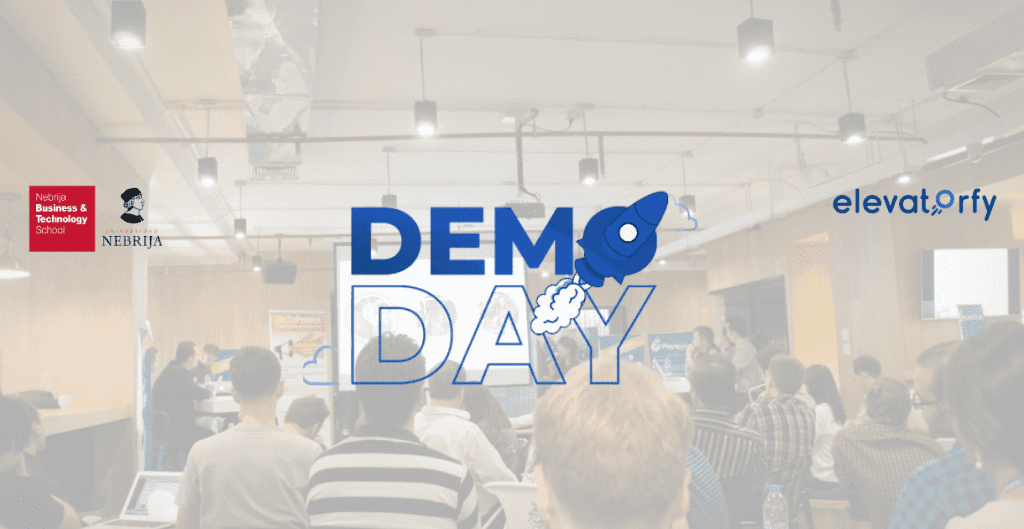 Flyer Demo Day de la Universidad Nebrija
