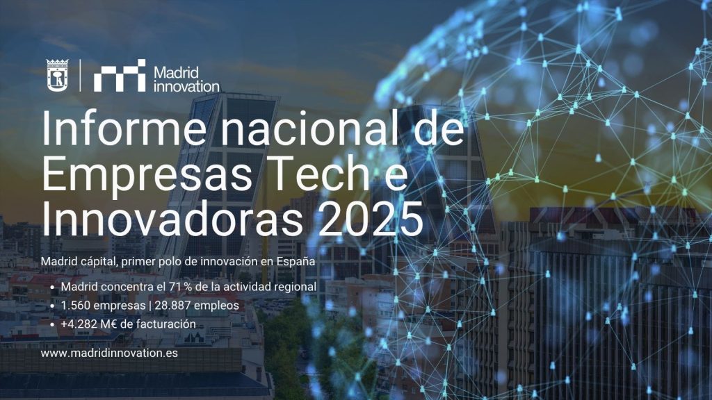 Imagen con datos del Informe Nacional de empresas tech e innovadoras 25