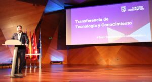 Ángel Niño, concejal Innovación y Emprendimiento, clausura evento Tech Transfer Madrid Innovation